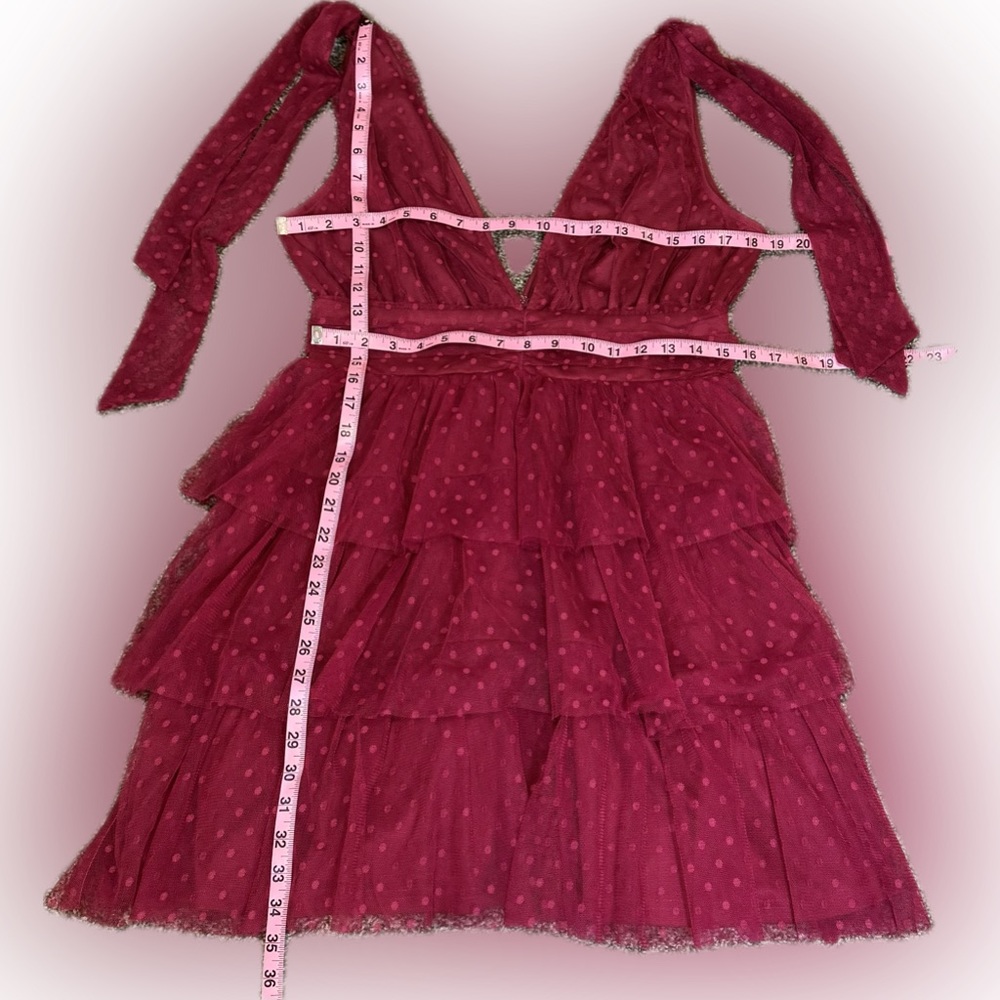 Flying Tomato Tulle Tiered Mini Dress - Picture 4 of 5